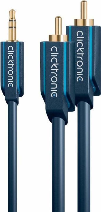 Image du produit Goobay Câble adaptateur MP3 Clicktronic (5 m, Câble AUX, Câbles Cinch)