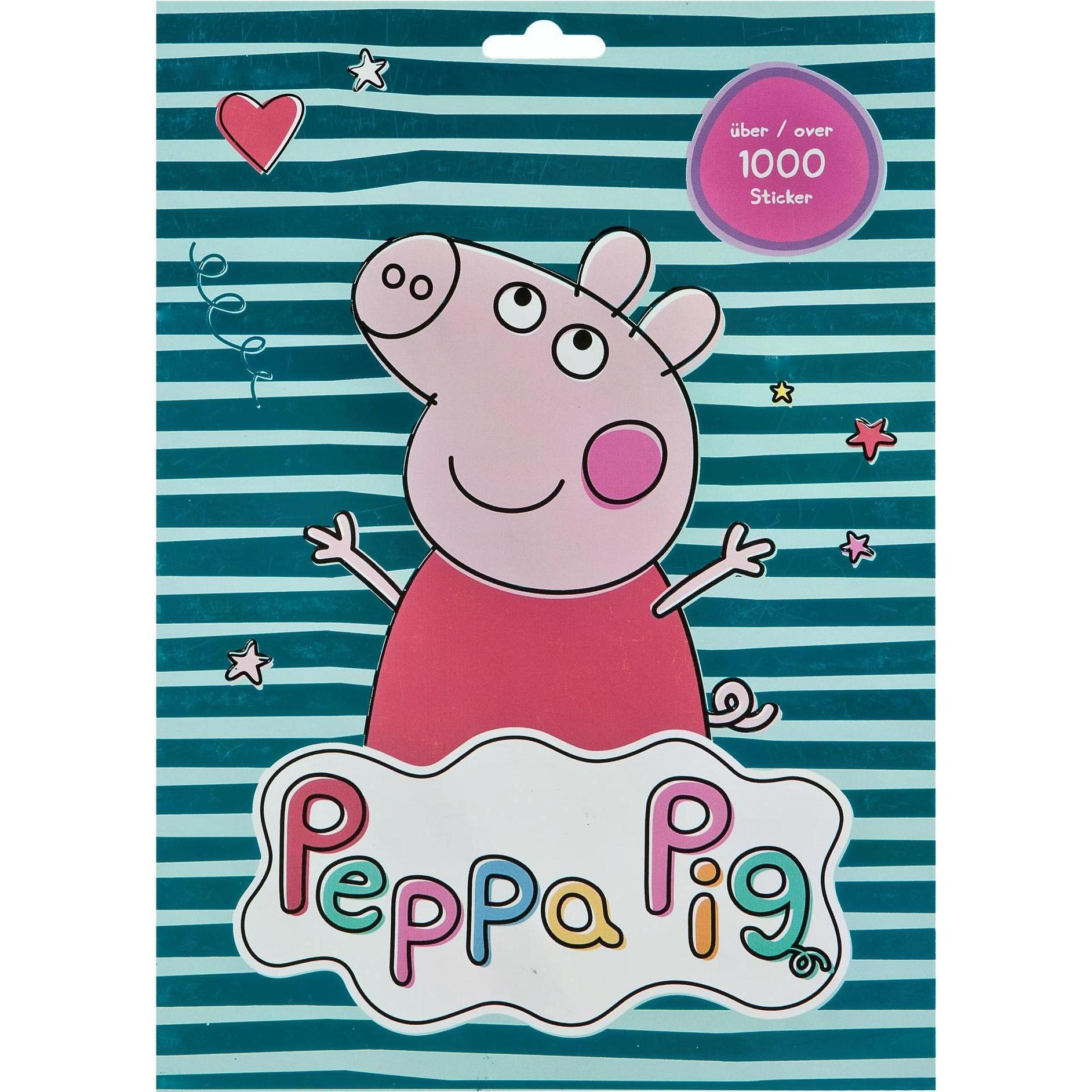 Undercover, Sticker, Motivi adesivi Peppa Pig 17 fogli