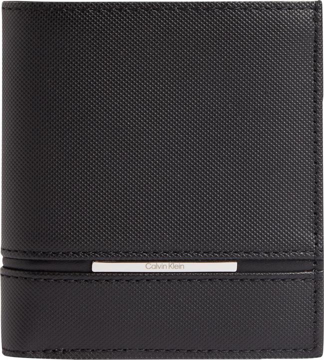 Produktbild Calvin Klein Herren Slim Plaque Trifold 6Cc W/Coin Reisezubehör-Dreifachgefaltete Brieftasche, Ck Sc