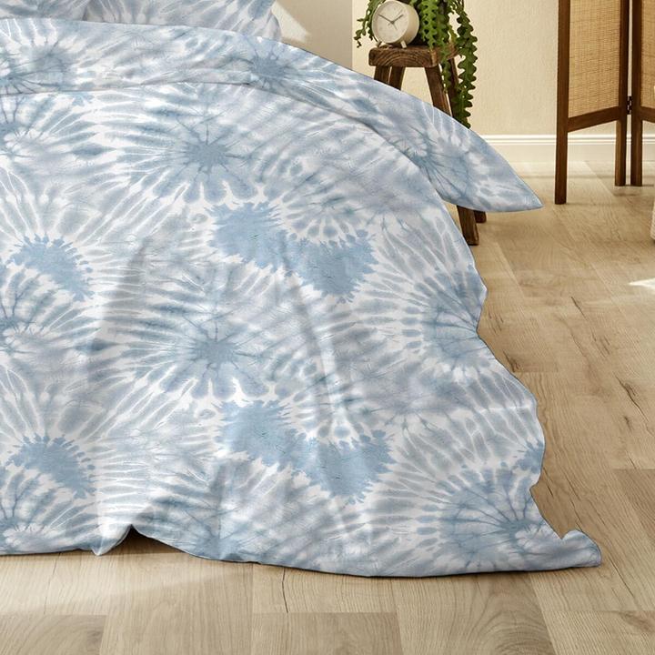 Actual product image Enrico Coss Bettwäsche Glendale blau (Bedding set, 155x220 cm + 80x80 cm)