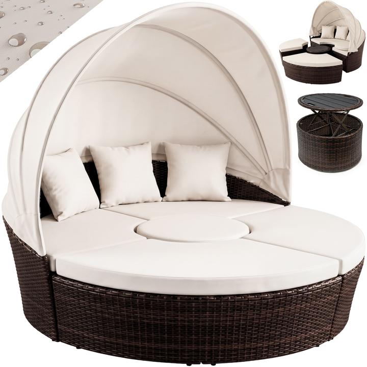 Casaria Sun island couch in poly rattan
