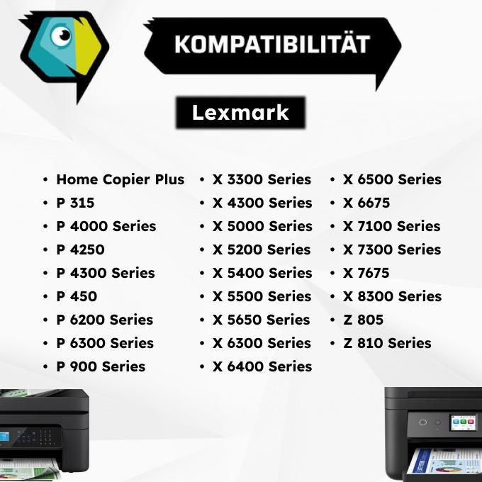 Produktbild Inkadoo Druckerpatronen kompatibel zu Lexmark 18CX033E / 33HC Druckkopfpatrone, color Farbe (Color)