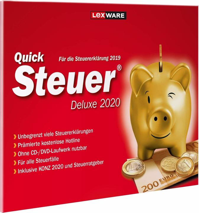 Produktbild Lexware QuickSteuer Deluxe 2020 (1 User, 12 Monate)