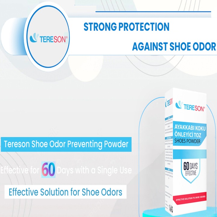 Immagine prodotto Tereson Deodorante per piedi, polvere antiodore per scarpe, effetto 60 giorni, confezione da 10 (Deodorante per piedi e polvere)