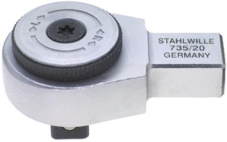 Image du produit Stahlwille Cliquet à emboîtement à denture fine | 735/20 (1/2", 300 Nm)