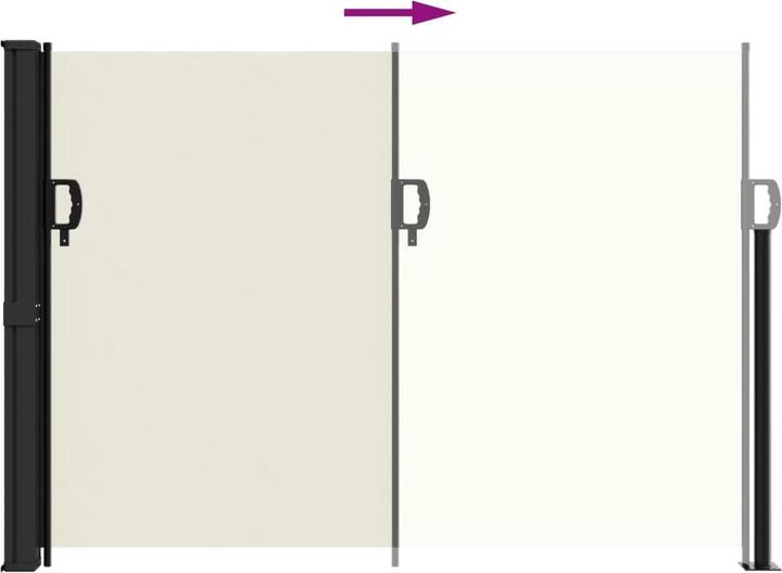 Actual product image vidaXL Extendable side awning (5 m)