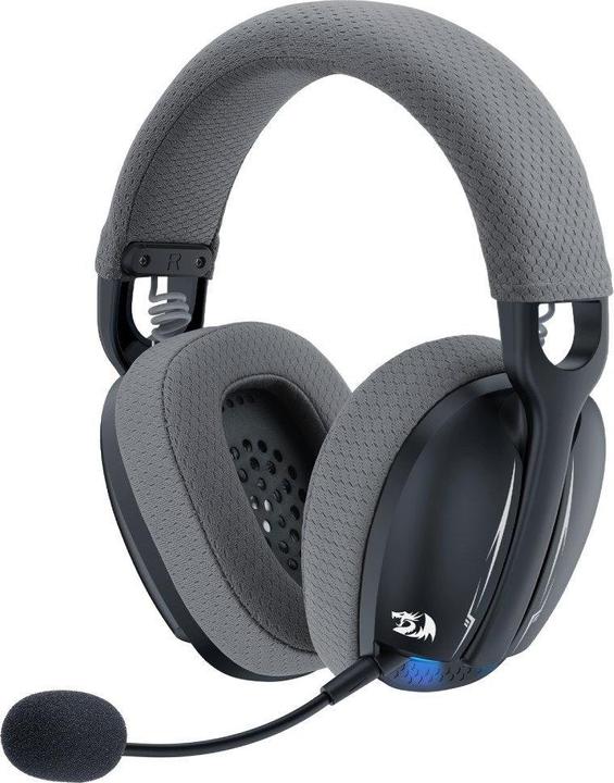 Actual product image Redragon Skuld Pro wired and wireless Bluetooth gaming headset black with blue lighting (Cable, Wireless)