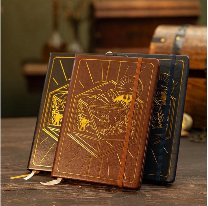 Actual product image Glass Staff Dungeons & Dragons RPG Journal 5e Black (Lined, Hardcover)