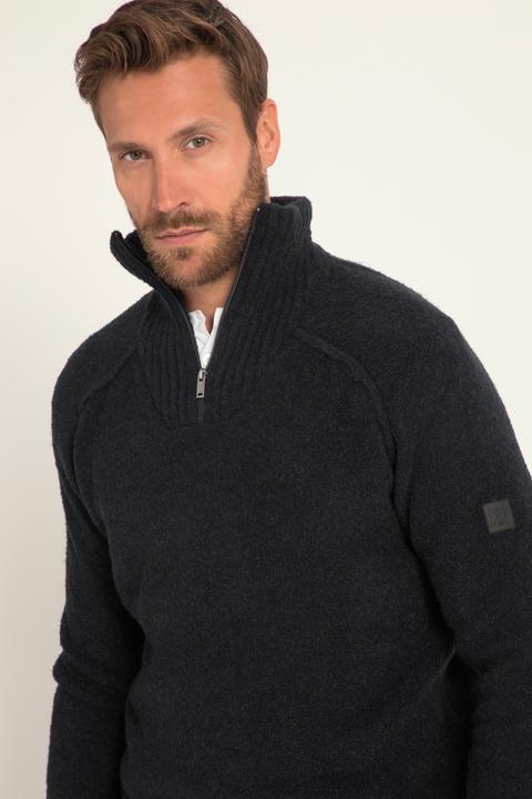 Actual product image JP1880 Half-zip, knitwear, half-zip collar, zip, FLEXNAMIC® (XL)