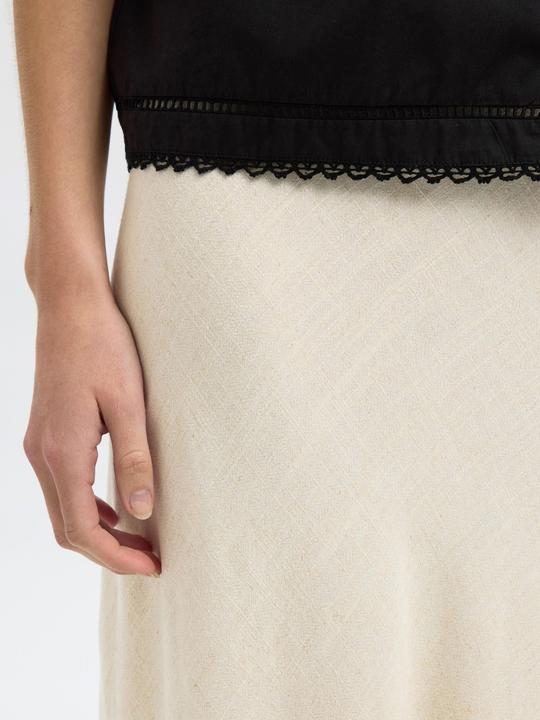 Actual product image Selected Femme Slfviva-Lena Hw Ankle Skirt Noos (34)