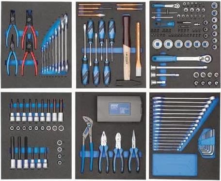 Actual product image Gedore TS-190 Tool assortment in check tool modules, 190 pieces