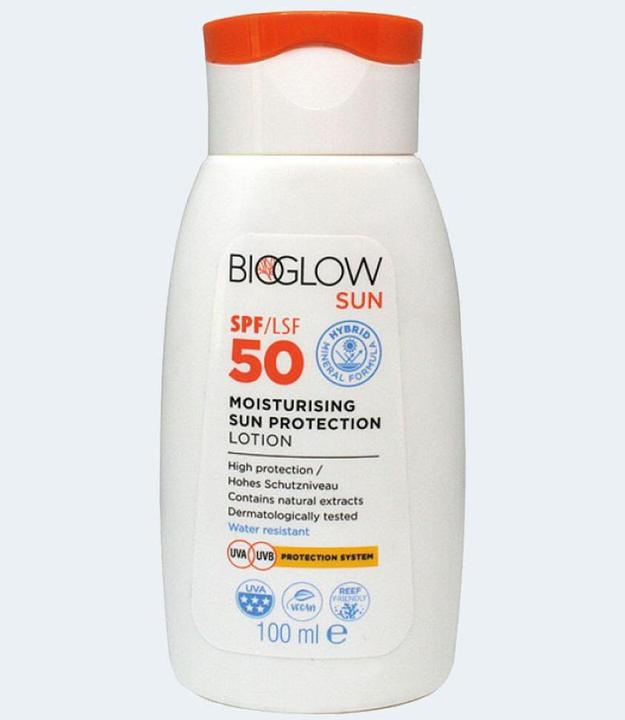 OSMA-Werm BioGlow Lozione solare SPF50 100ml impermeabile (Crema solare, SPF 50, 100 ml)