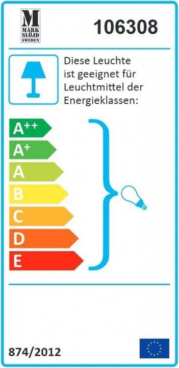 Energy Label Markslöjd Savoy (485 lm, E27)
