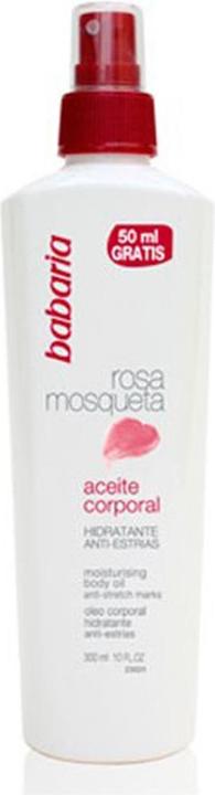Actual product image Babaria Rosa Mosqueta Aceite Corporal Hidratante Anti-Estrias 300ml (Body oil, 300 ml)