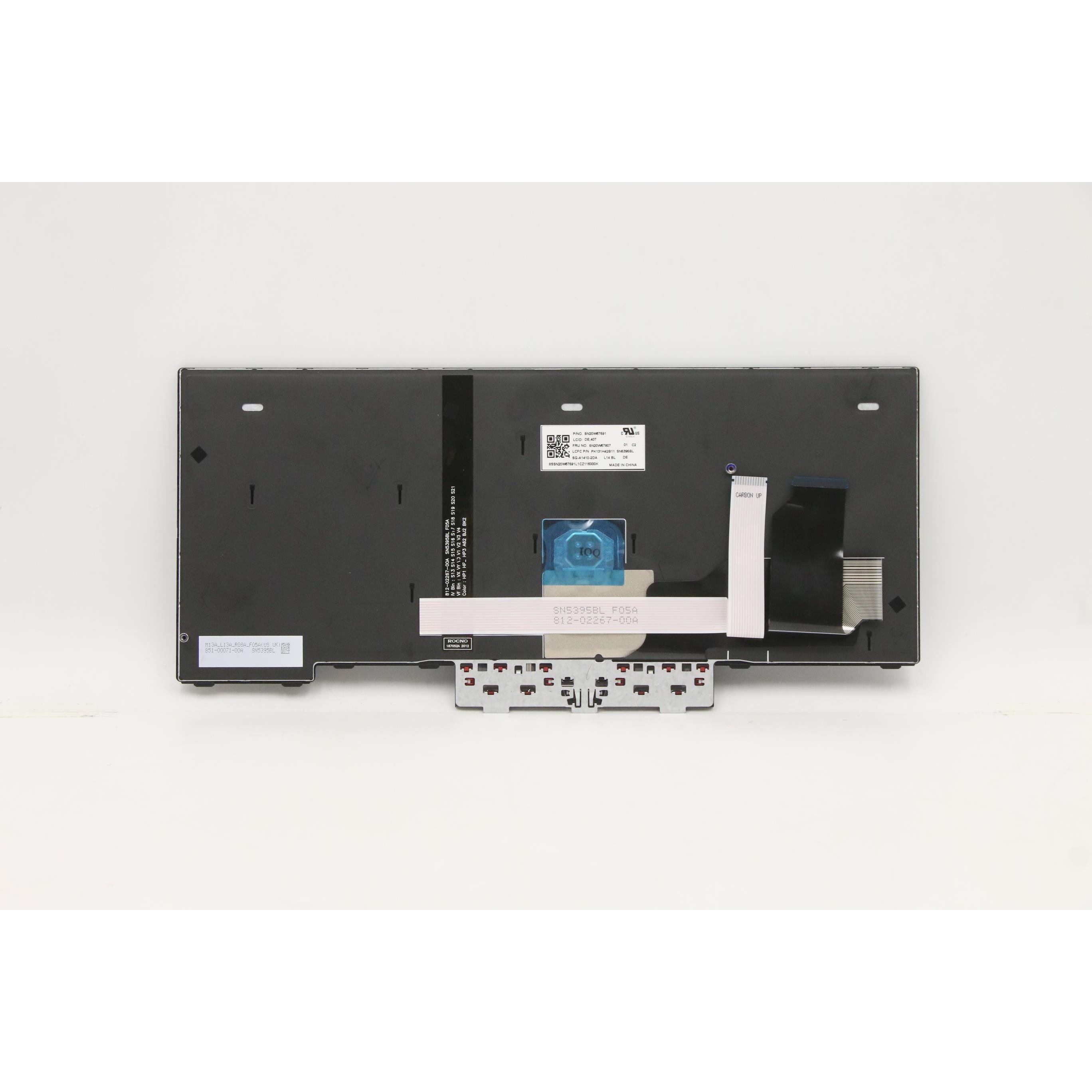 Lenovo 5N20W67807 Notebook-Ersatzteil Tastatur, Notebook Ersatzteile, Schwarz