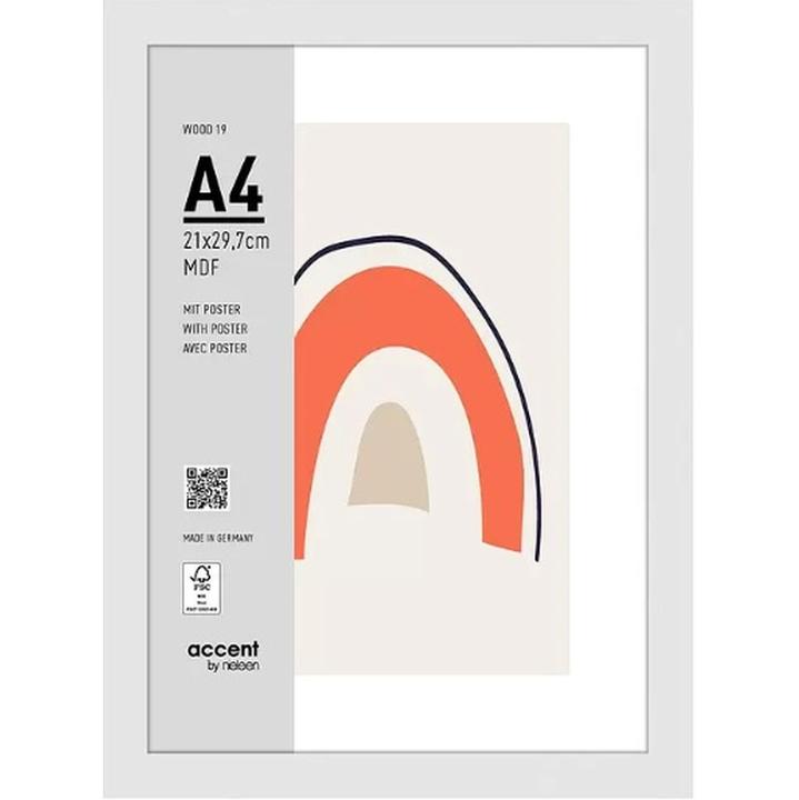 Actual product image Nielsen Bilderrahmen 3221202 Wood 19 Weiss 21x29,7 cm