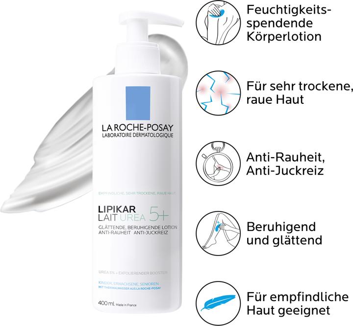 Actual product image La Roche Posay Lipikar Lait Urea 5+ (Body cream, 400 ml)
