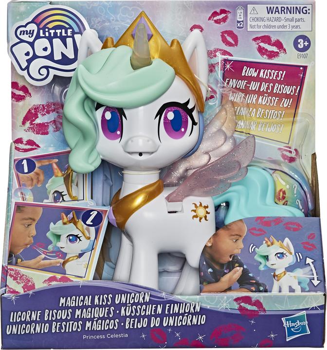 Image du produit My Little Pony Licorne bis. bisous magiques, princesse Celestia, p.2xAA excl., 3 a.