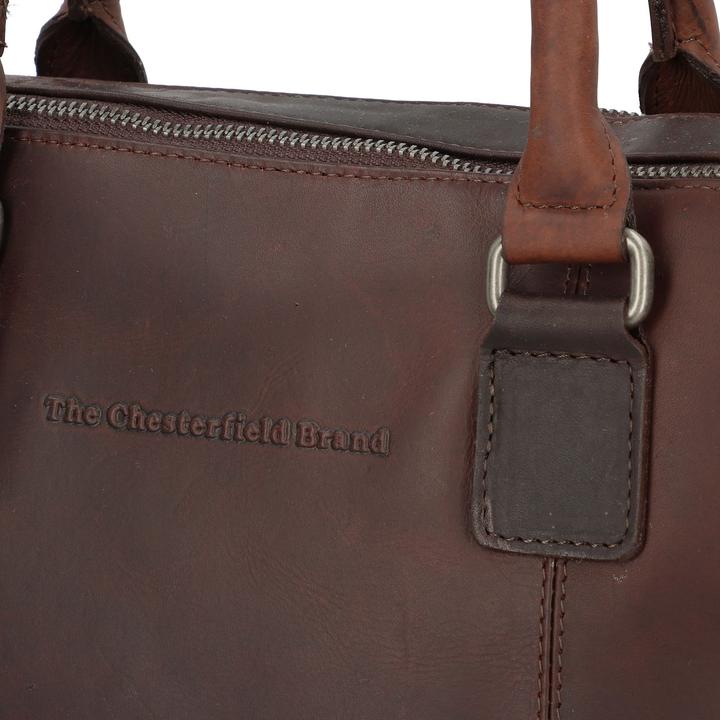 Actual product image The Chesterfield Brand Chesterfield Brand Leren Laptoptas Bruin Santiago (14.17")
