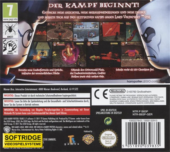 Produktbild WB Lego Harry Potter: Years 5 - 7 -E- (DSi XL)