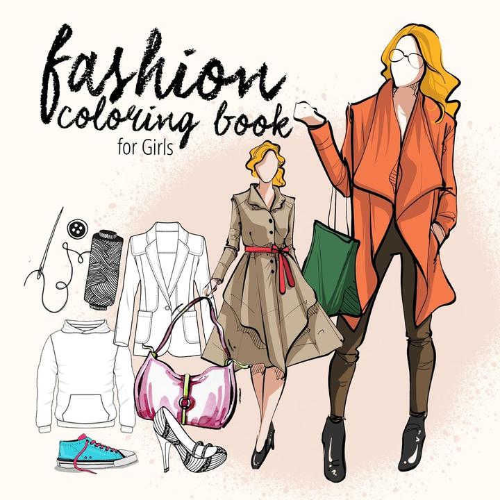 Grafik:Mode Malbuch für Mädchen