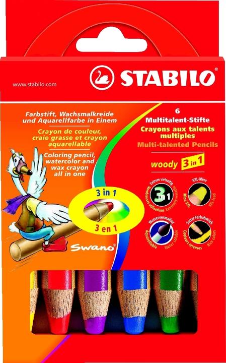 Produktbild STABILO woody 3 in 1 Buntstift (6 x)