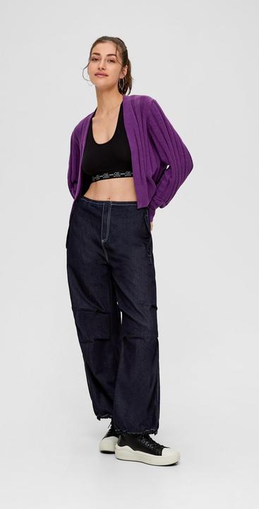 Produktbild s.Oliver Strickjacke Strickjacke mit Strukturmuster (L)