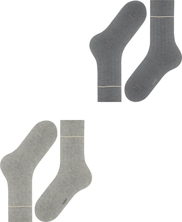 Produktbild Esprit Accent Rib 2-Pack Baumwollsocken (2er Pack, 39 - 42)
