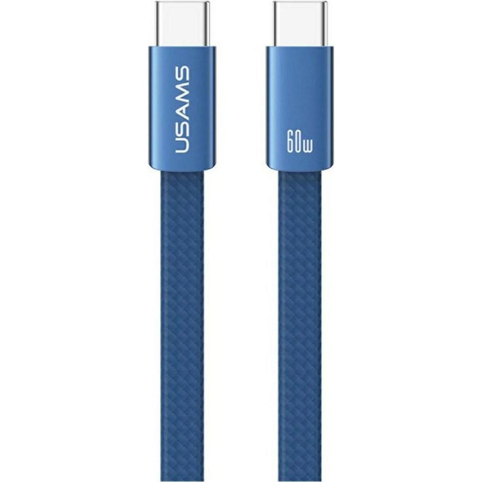 Usams Cable U96 60W USB-C to USB-C 1.2m blue (1.20 m, 60 W), Cavo USB