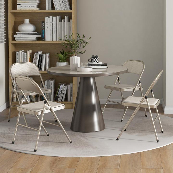 Produktbild Homcom Klappstuhl Polyester Beige