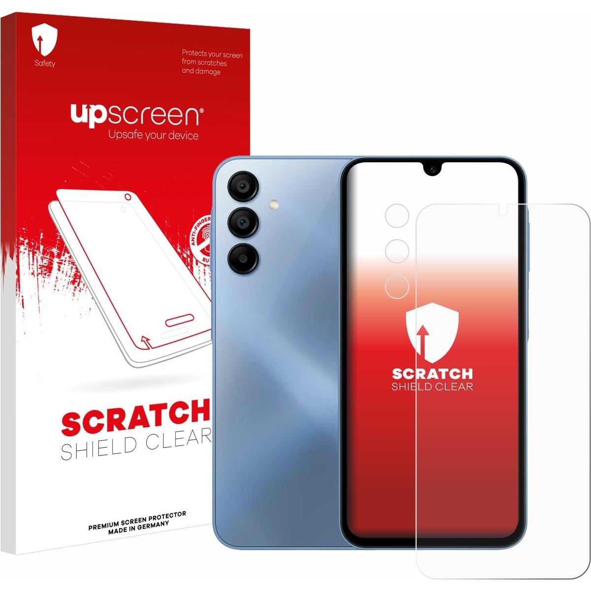 upscreen Scratch Shield Displayschutz (1 Stück, Samsung Galaxy A15 5G), Smartphone Schutzfolie, Transparent