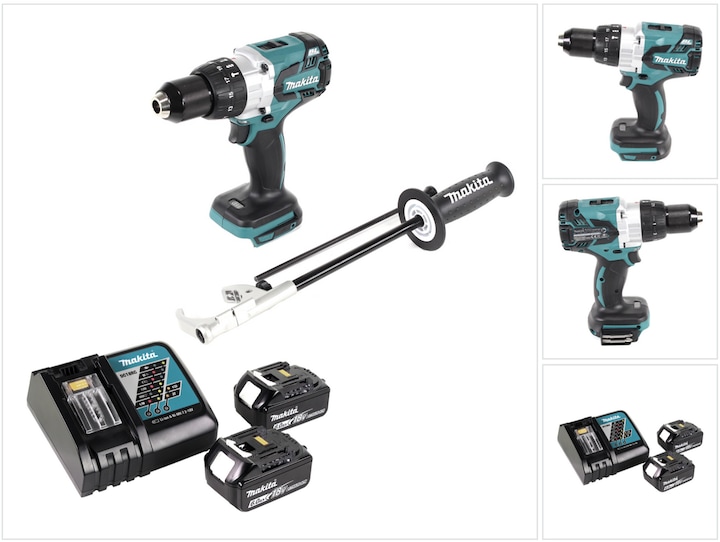 Actual product image Makita DHP 481 RG Battery impact drill 18 V 115 Nm Brushless + 2x battery 6.0 Ah + charger (Rechargeable battery operated)