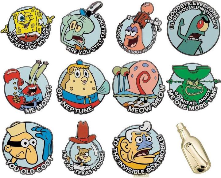 Image du produit Fanattik Bob l'éponge badge à épingler Display Mystery Pin Badge (12)