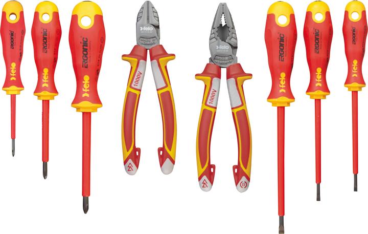 Actual product image Felo Set Ergonic VDE + szczypce 8 parts (FL41398517)