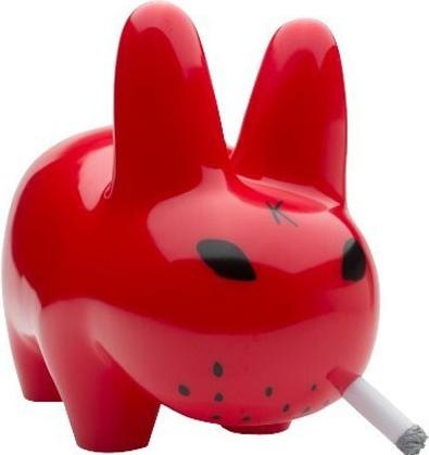 Produktbild Kidrobot Frank Kozik: Smorkin' Labbit Red Lustre Gloss 10 inch Vinyl Art Figure