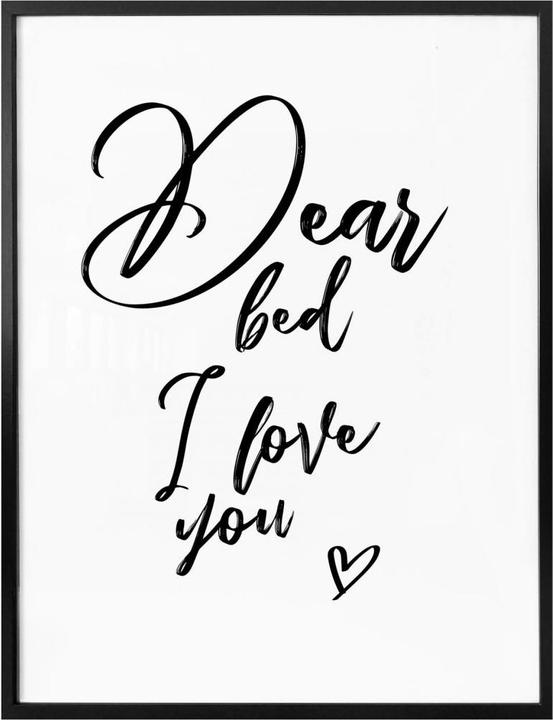Actual product image Trenddeko Dear bed I love you (60 x 80 cm)