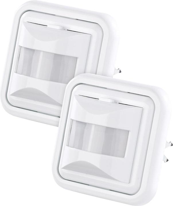 Image du produit Revolt Jeu de 2 interrupteurs automatiques de lumière avec détecteur de mouvement PIR (9 m)