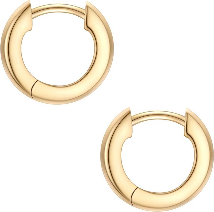 Actual product image Glanzstücke München Creolen Sterling Silber gelbgold - 38274 (Sterling Silver)