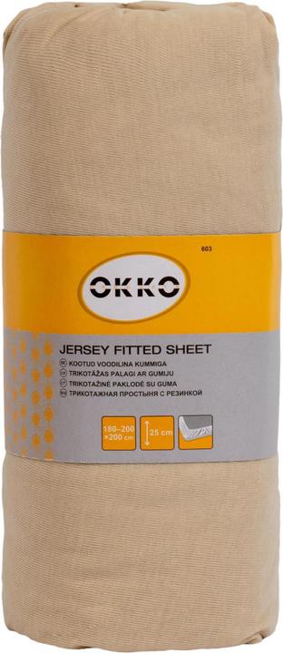 Productafbeelding Okko Ledikantlaken Polycott160x200+25Cm Zand603 (140-160 x 200 cm)