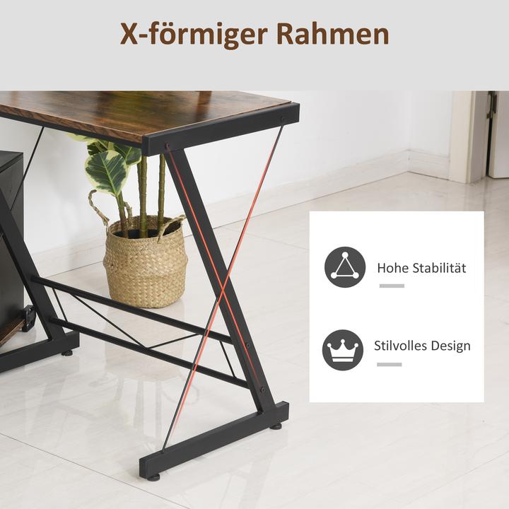 Image du produit Homcom Bureau d'angle (155 x 115 x 91.50 cm)