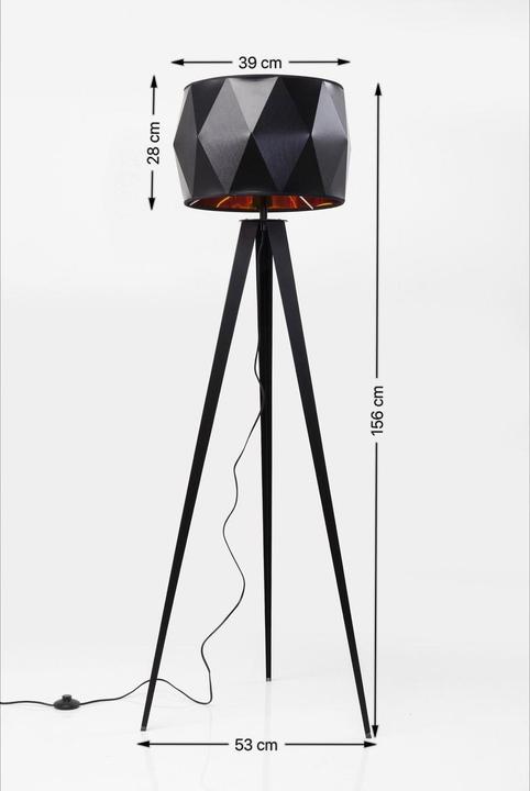 Produktbild Kare Design Stehleuchte Triangle Tripod Matt Black (E27)