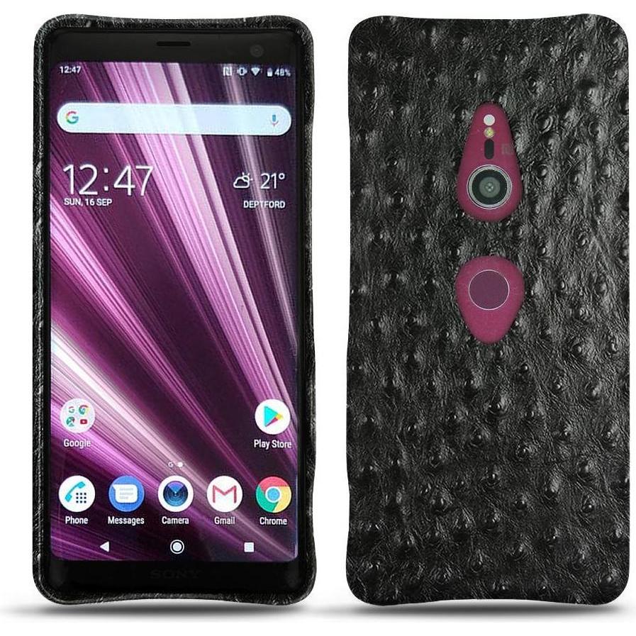 Thumbnail - Noreve Lederschutzhülle (Sony Xperia XZ3), Smartphone Hülle, Schwarz