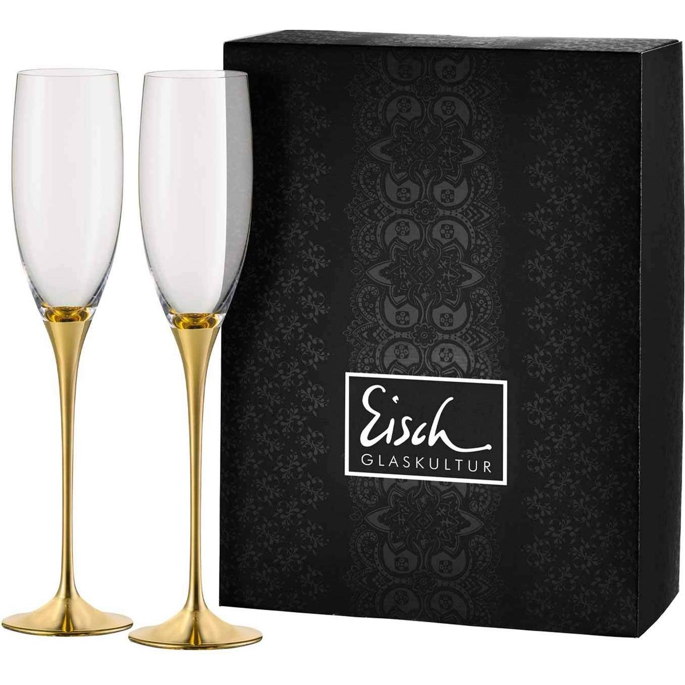 Thumbnail - Eisch exklusiv Champagner 2er Set, Weingläser, Gold