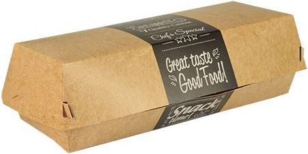 Papstar 86635 Récipient alimentaire jetable Carton Beige (50 x)