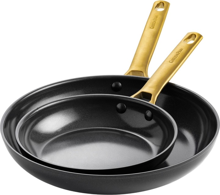 Immagine prodotto Greenpan Keraminės keptuvės PADOVA Juodas 20 + 28 cm (28 cm, Casseruola con manico, Alluminio)
