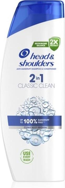 Actual product image Head & Shoulders Classic Clean 2in1 Shampoo - Antidandruff 2 in 1, 400 ml (400 ml, Liquid shampoo)