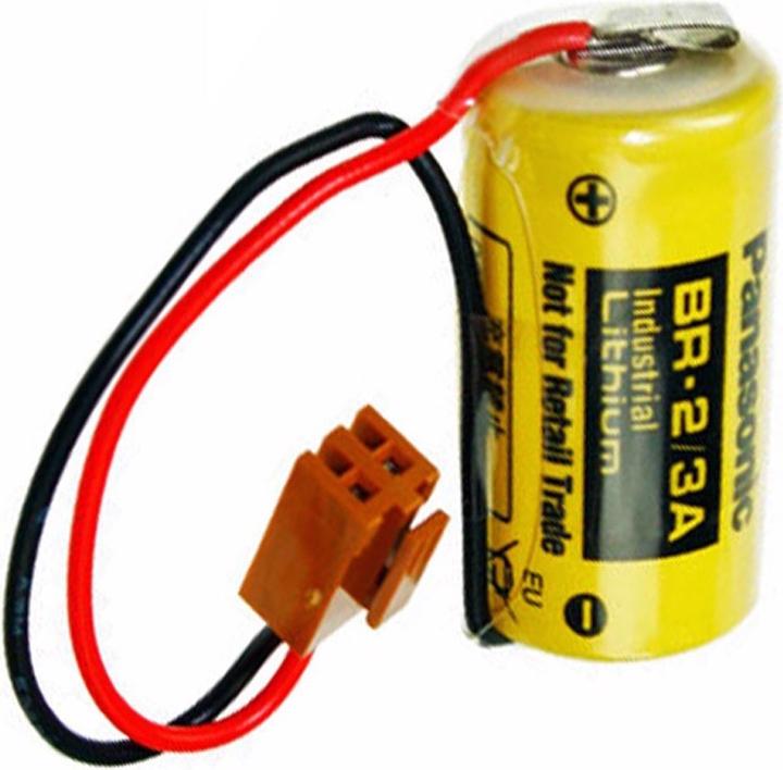 AccuCell Batterie CR17335SE-R mit Kabel und Stecker, Fanuc A98L-0031-0006 (1 Stk., Gerätespezifisch, 1200 mAh)