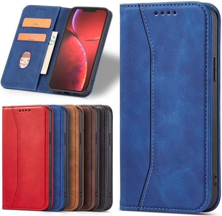 Image du produit Hurtel Magnet Fancy Case case pour iPhone 14 Pro Max cover with flip wallet stand blue (Apple iPhone 14 Pro Max)