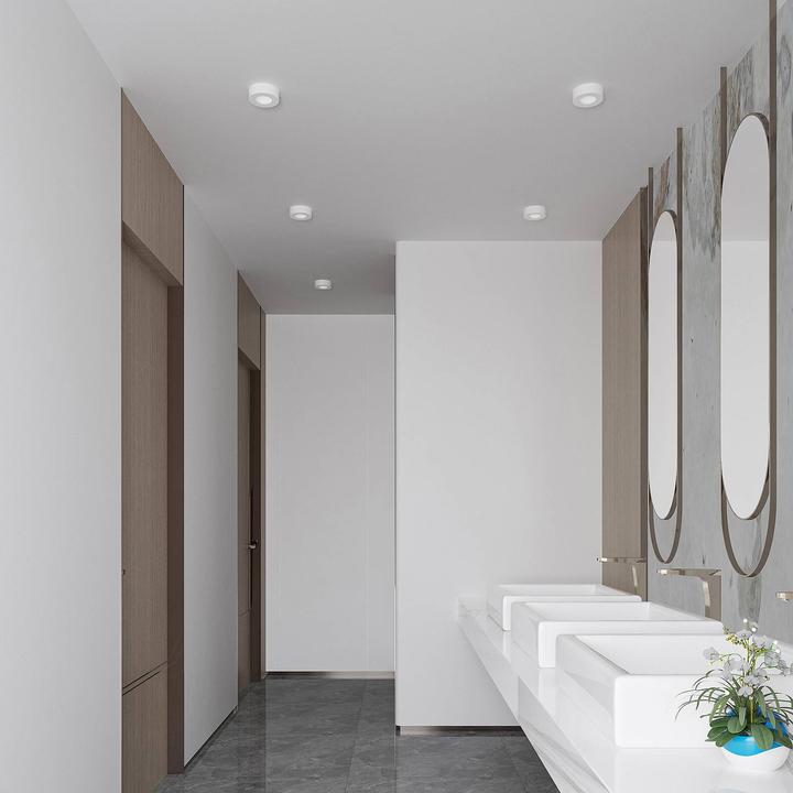 Actual product image Prios Edwina LED ceiling light, white, 12.2 cm (360 lm)