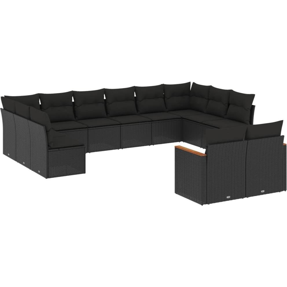 VidaXL, Gartenlounge, 10-tlg. Garten-Lounge-Set mit Kissen